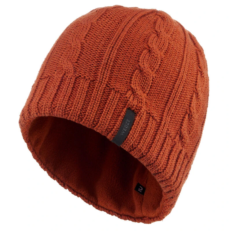 WEDZE BONNET DE SKI ADULTE TORSADES WOOL TERRA COTA â Image 4