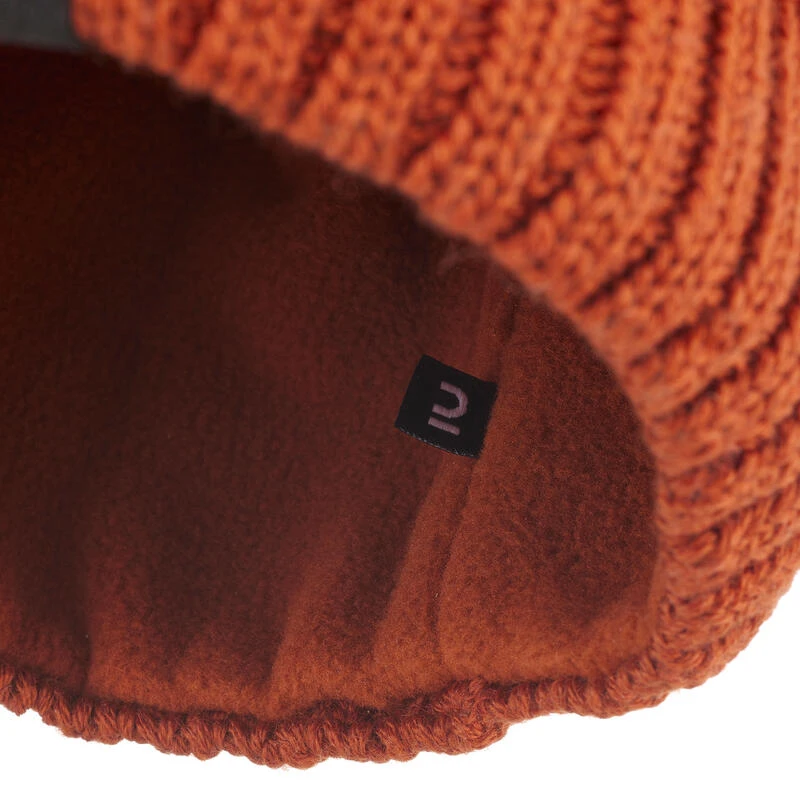 WEDZE BONNET DE SKI ADULTE TORSADES WOOL TERRA COTA â Image 7