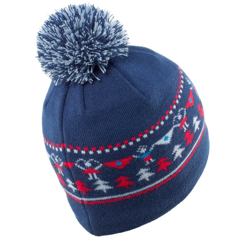 WEDZE BONNET DE SKI ENFANT - JACQUARD - BLEU MARINE â Image 5