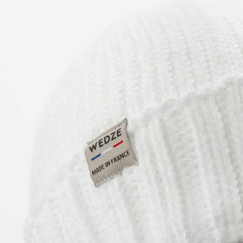 WEDZE BONNET SKI ADULTE MADE IN FRANCE BLANC â Image 3
