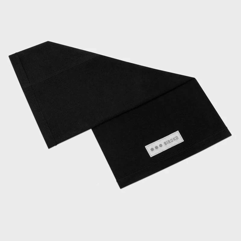 Cache-cou Vélo En Laine Mérinos Cyclisme Homme Et Femme SRX Whirlwind Noir – Image 2