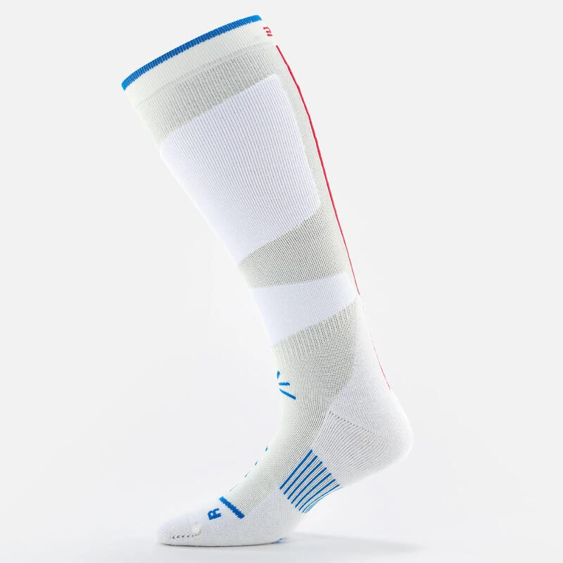 WEDZE CHAUSSETTES DE SKI ET SNOWBOARD ADULTE - 500 - BLANC – Image 2