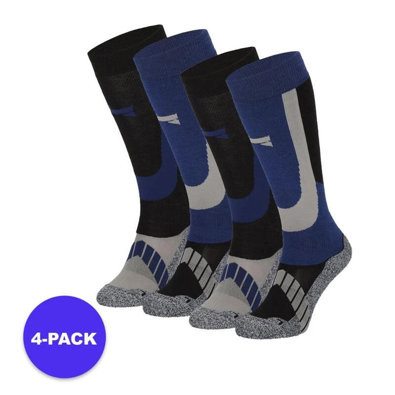 Chaussettes De Ski Unisexes Xtreme Bue (4-PACK)