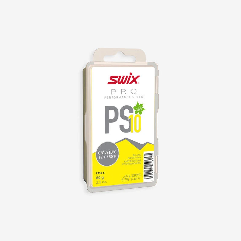 Swix Fart à Chaud - PS10 Jaune 0°C/+10°C - 60g