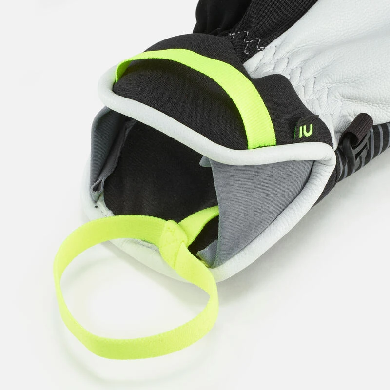 WEDZE GANTS DE SKI ENFANT CHAUDS ET IMPERMEABLES - 900 NOIRS – Image 6