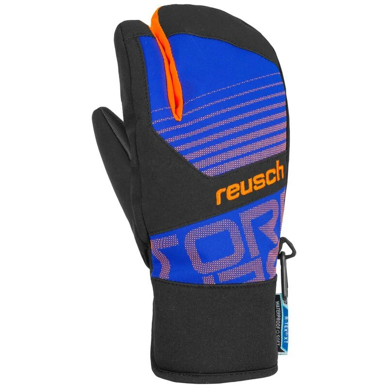 GANTS DE SKI IMPERMÉABLES ET CHAUDS LOBSTER ENFANT - REUSCH TORBENIUS NOIR BLEU – Image 2