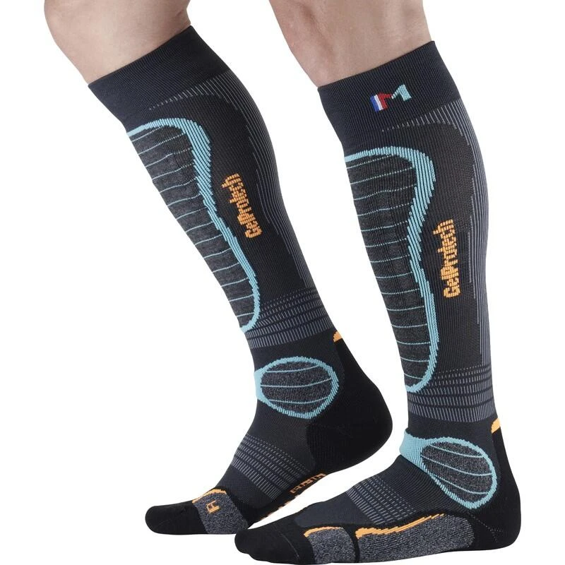 Monnet GelProtech Ski Chaussettes De Ski Avec Protection Du Tibia Sans La Plaque De Gel