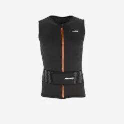 Gilet Protection Dorsale De Ski Et Snowboard Adulte DBCK 100 Noir