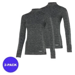 Heatkeeper Chemise Thermique Femme Noir DEUX PACK