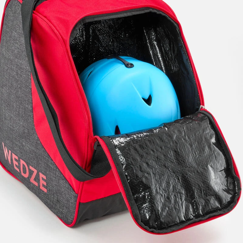 WEDZE HOUSSE DE CHAUSSURES DE SKI - 500 - GRIS ROUGE â Image 4