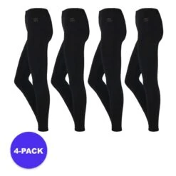 Leggings Femmes Heat Keeper Thermo Noir 4-PACK