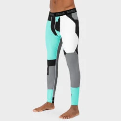 Pantalon Sous-vêtement Thermique Homme Sports D'hiver Highlights Turquoise