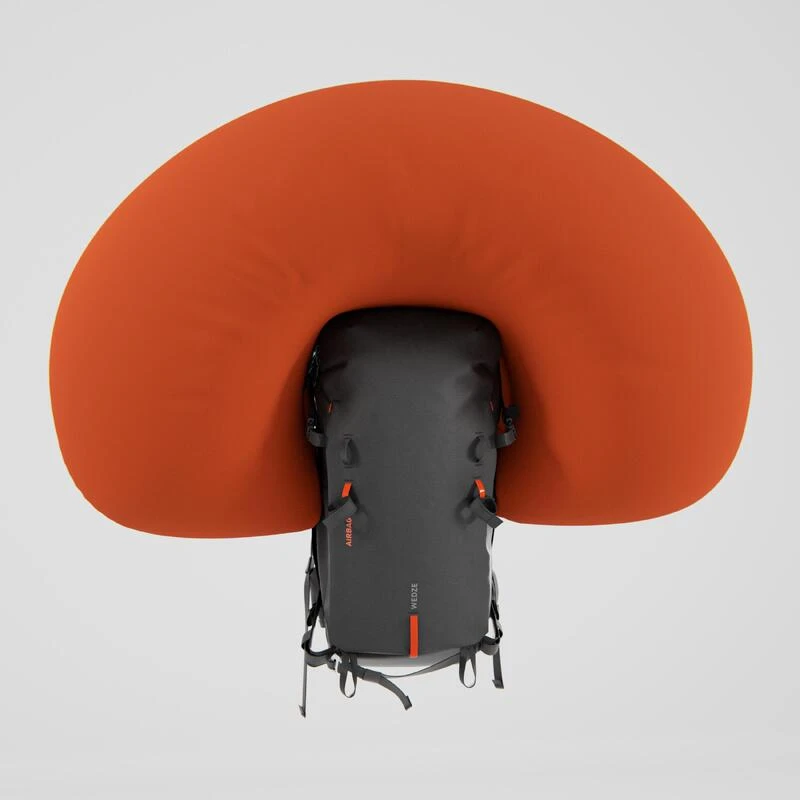 WEDZE Sac à Dos Airbag Freeride 30L - Noir (cartouche Non Inclus)