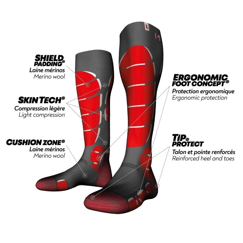 Monnet Ski Light - Chaussettes De Ski Fine En Laine Mérinos. – Image 5