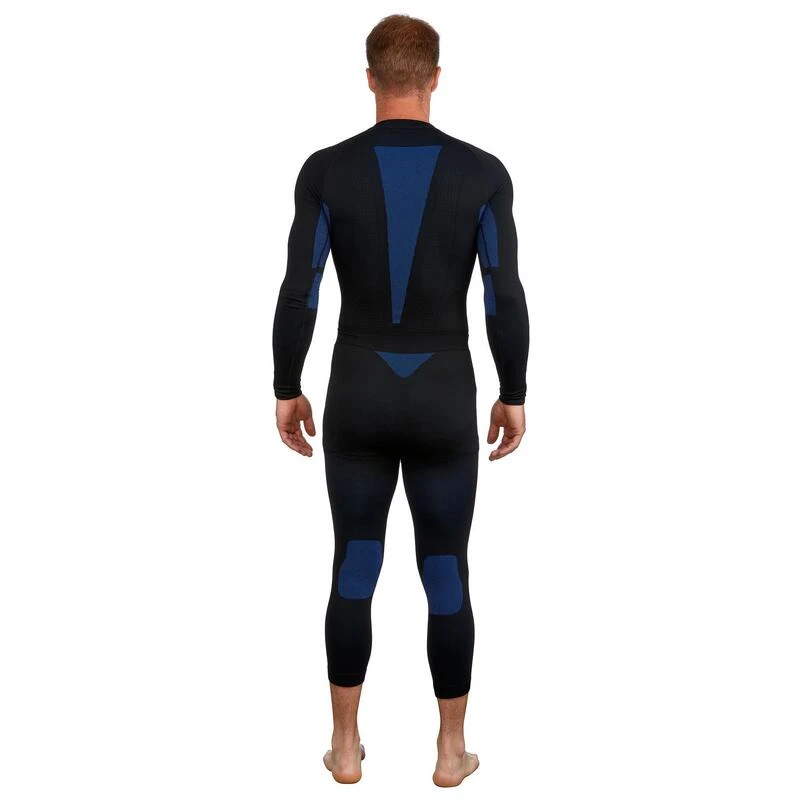 WEDZE Sous-vêtement Thermique De Ski Seamless Homme BL 580 I-Soft Bas - Noir/bleu – Image 5