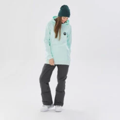 Sweat à Capuche Femme Snowboard - SNB HDY Vert