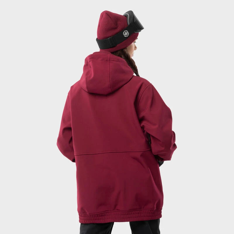 Veste Snowboard Femme Sports D'hiver W1-W Groenland Bordeaux â Image 2