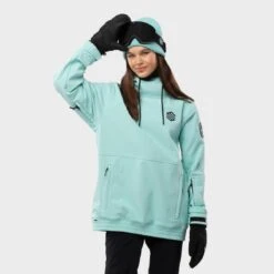 Veste Snowboard Femme Sports D'hiver W1-W Iceberg Turquoise
