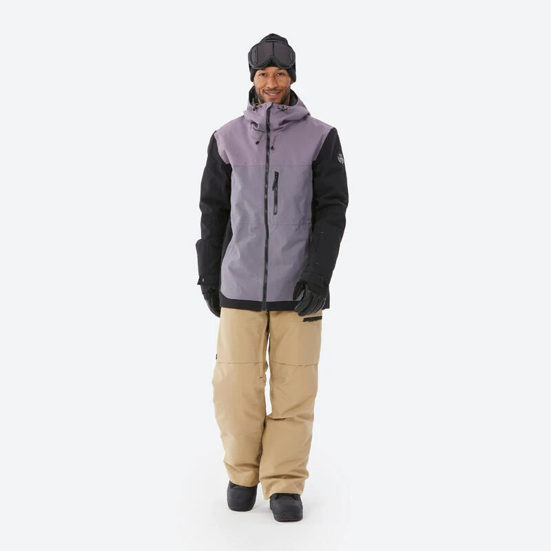 Veste Snowboard Homme Compatible ZIPROTEC SNB 500 -Violette â Image 4