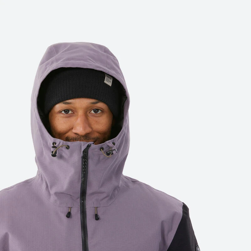 Veste Snowboard Homme Compatible ZIPROTEC SNB 500 -Violette â Image 6