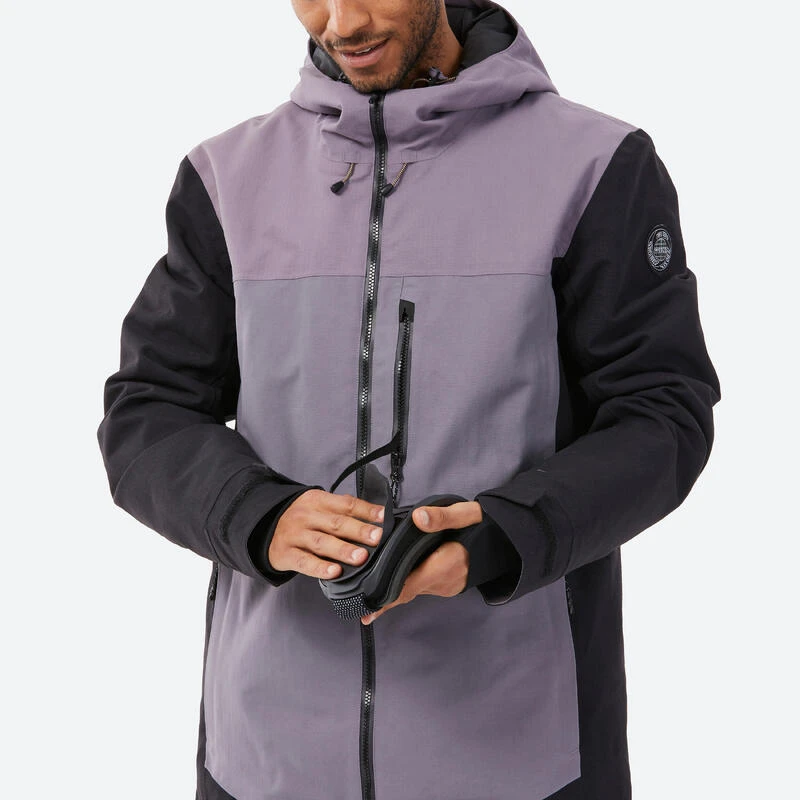 Veste Snowboard Homme Compatible ZIPROTEC SNB 500 -Violette â Image 10