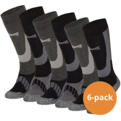 Xtreme Chaussettes De Ski Unisexe Lot De 6 Multi Black