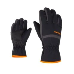 ZIENER Gants De Ski Junior LEJANO - Black Graphite